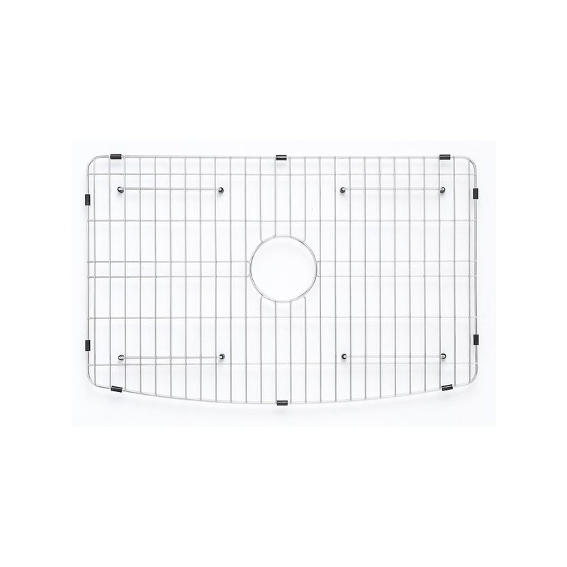 ALFI brand ALFI Brand White Smooth Curved Apron 30 x 20 Single Bowl Fireclay Farm Sink