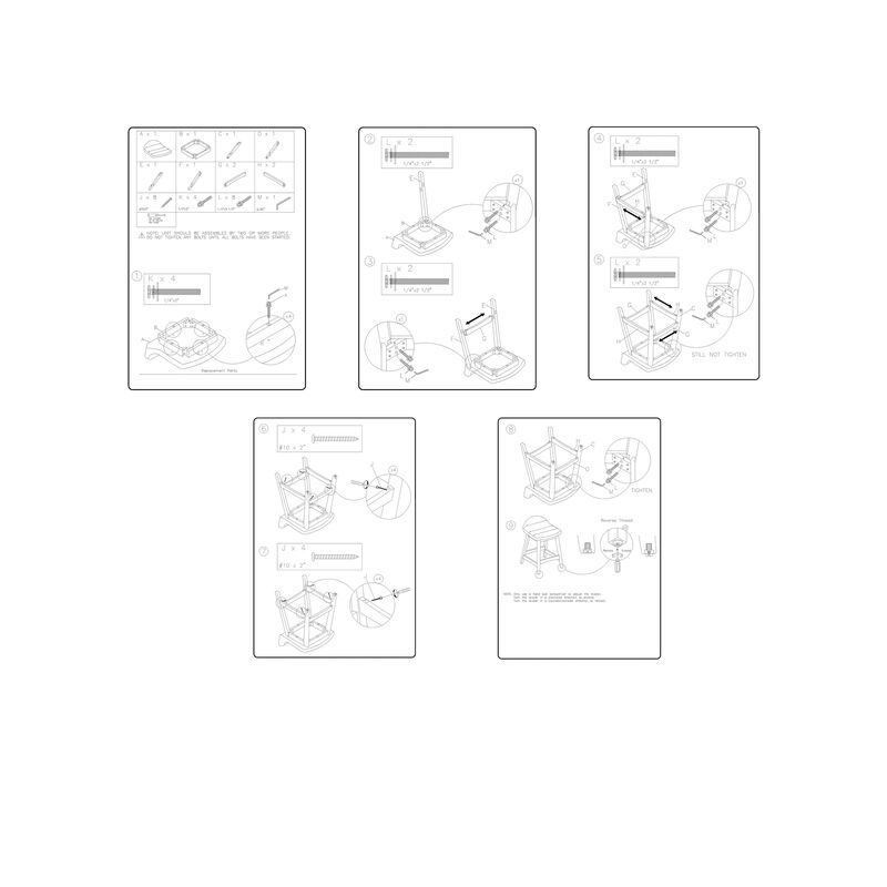 Jeyn Counter Stool with Footrest Set of 2, Brown Wood, Charcoal Gray - Benzara