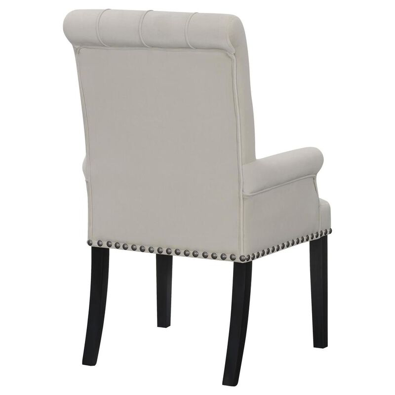 Coaster Co. of America Alana Upholstered Tufted Arm Chair with Nailhead Trim