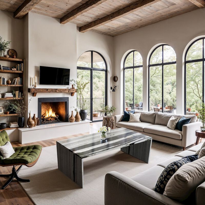 Meridian Furniture Vernazza Marble Coffee Table