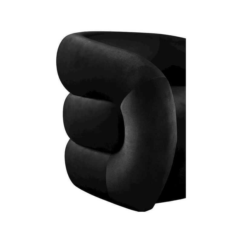Meridian Furniture Roxbury Black Velvet Accent Chair