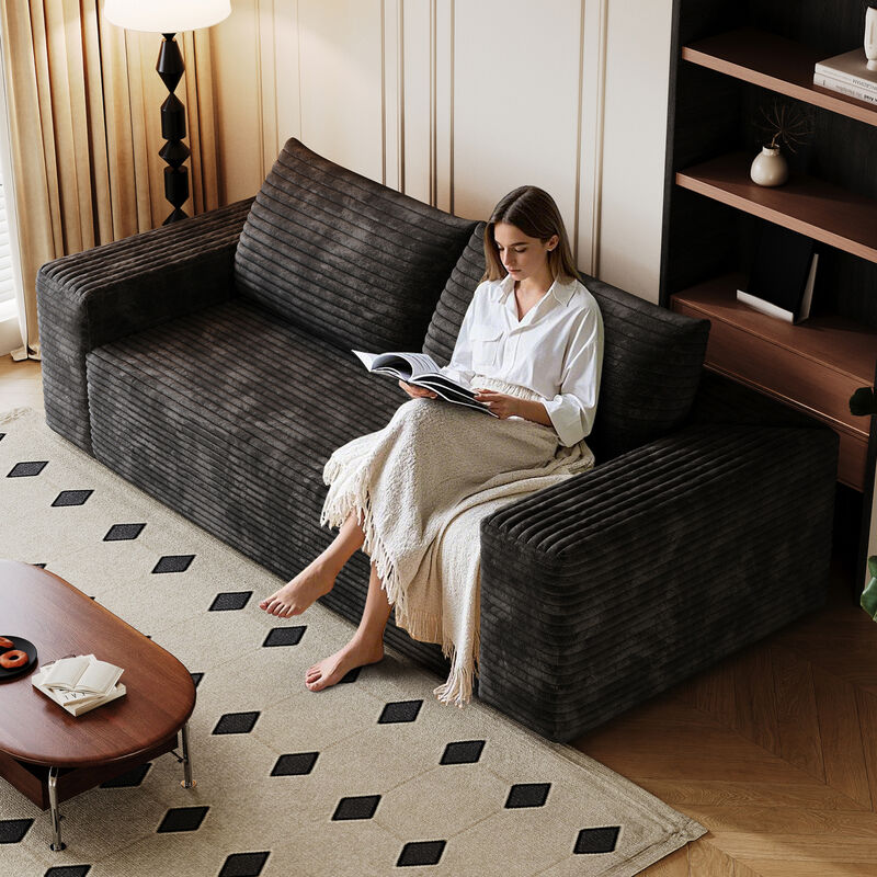Contemporary 3-Seater Fabric Sofa image number 6