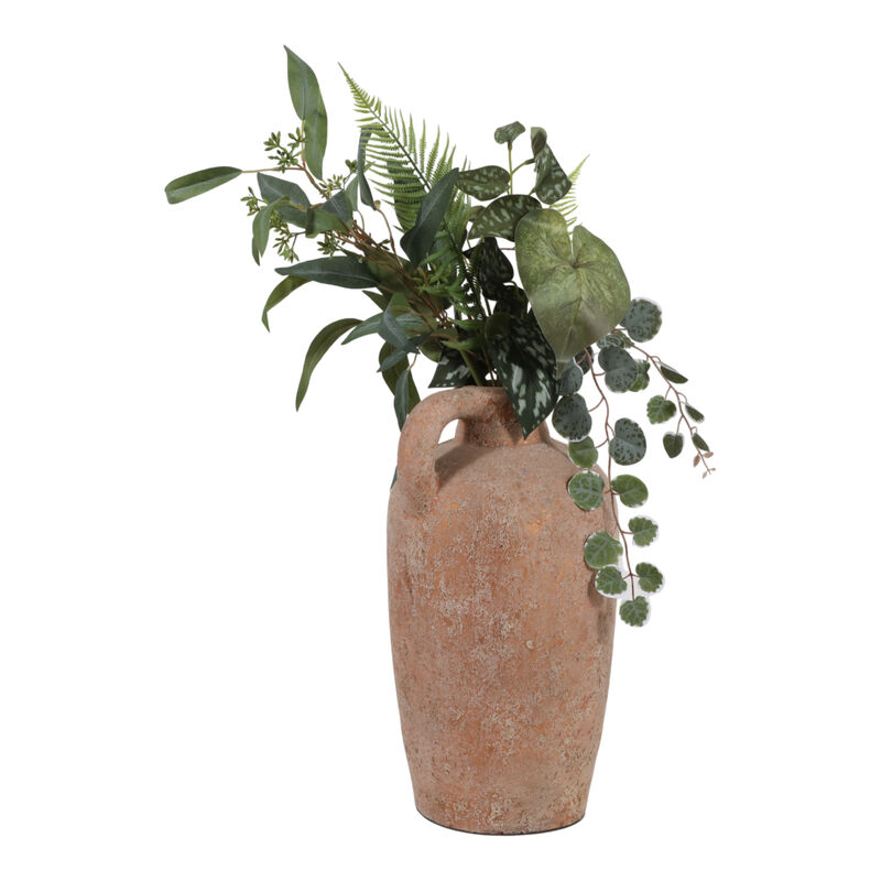 16x9 Terracotta Jug Vase, Gold image number 1