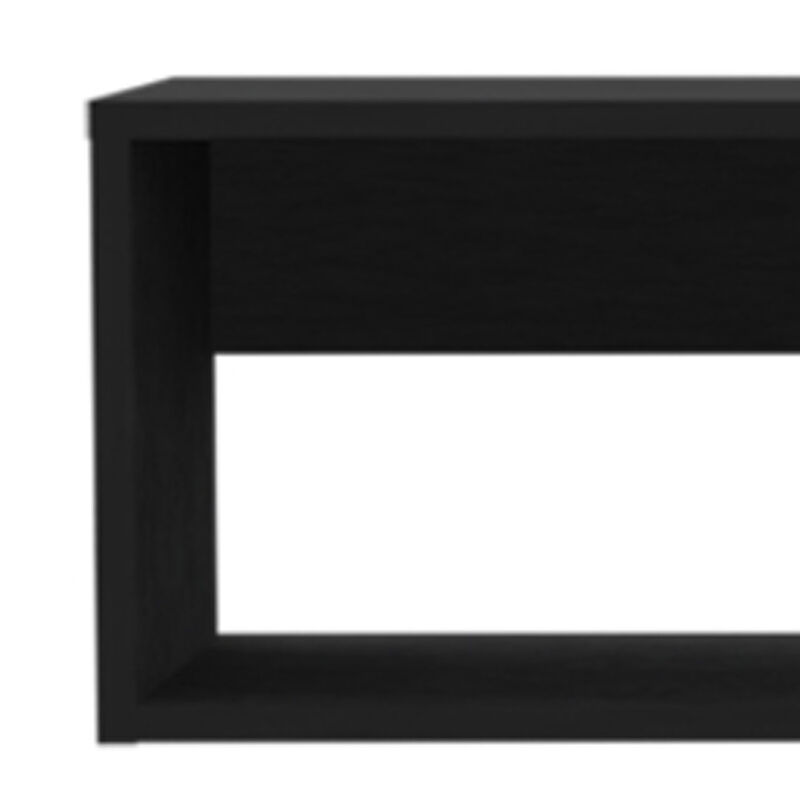 HomeRoots 48" Black Floating Mount Entertainment Center image number 3