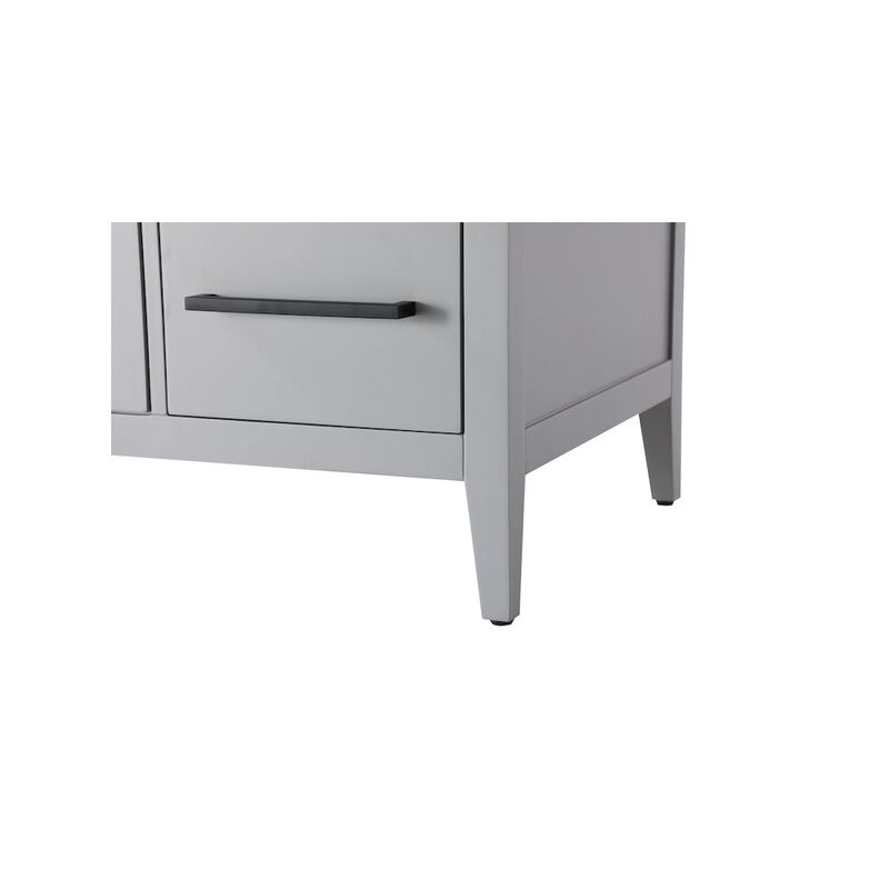 Elegant Kitchen and Bath 60 Inch Single Bathroom Vanity In Grey