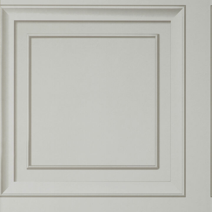 Distinctive Grey Square Panel Wallpaper (Set of 2)