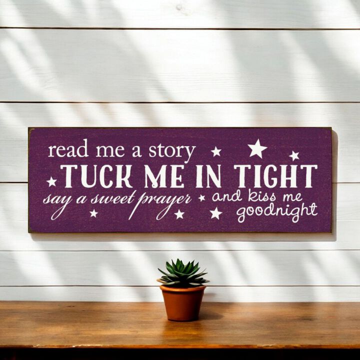 Rustic Knotty Pine Hanging Wall Sign with Story Quote Decorative Home Accent Plaque