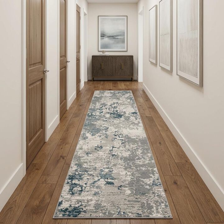 HomeRoots Abstract Runner Rug