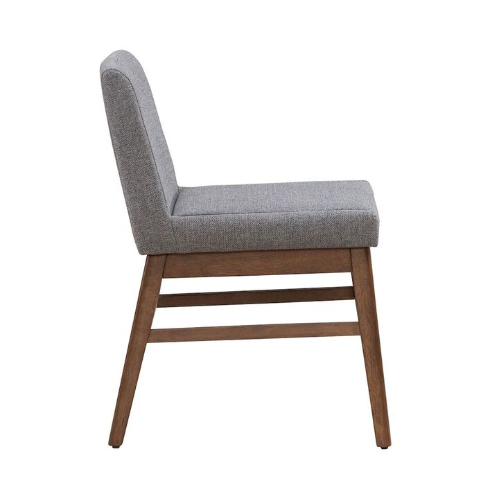 Liberty Furniture Space Savers Dining Accent Upholstered Side Chair (RTA) -Set of 2 - Satin Walnut