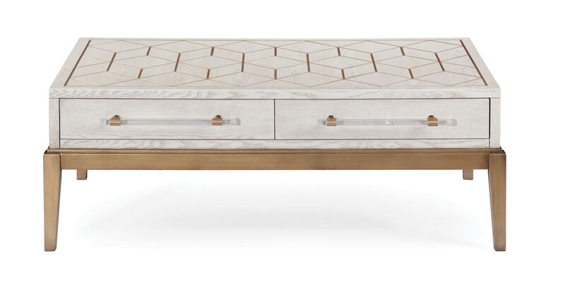 Perrine White Cocktail Table