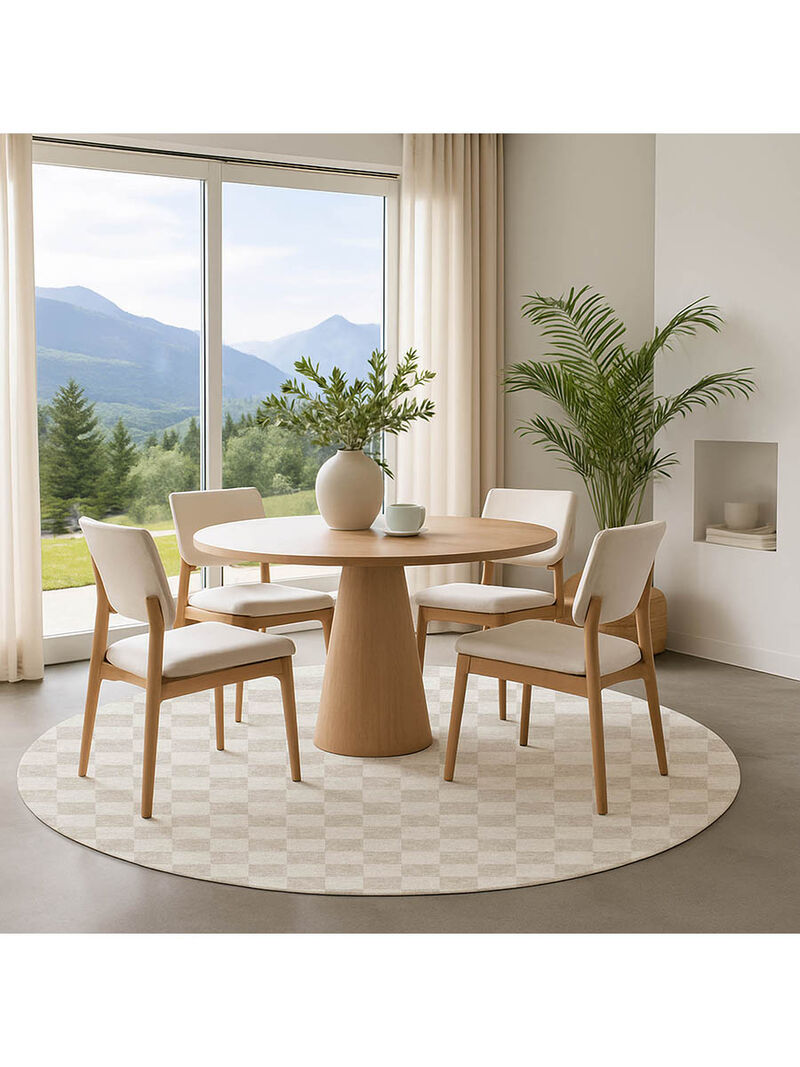 The Reserve TR7 Linen 8' Round Rug
