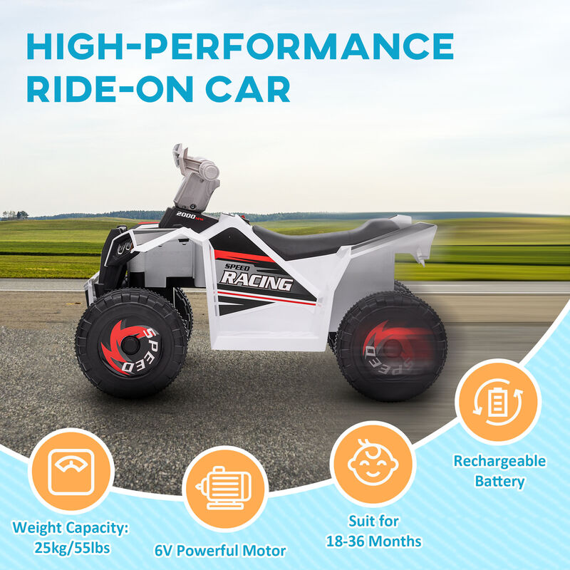 BreeBe 6V Electric Toy Car with Forward Backward, Wear-Resistant Wheels image number 4