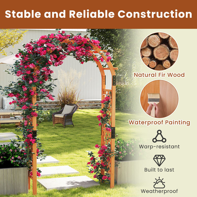 Garden Arch Arbor for Climbing Plants to Support Vines and Enhance Outdoor Landscaping Decor