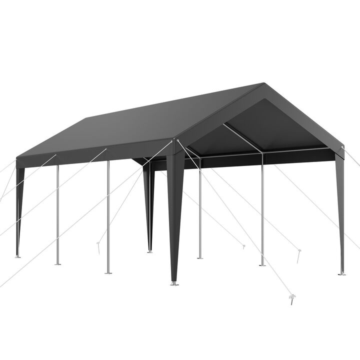 Heavy Duty Carport Canopy UV Resistant Outdoor Car Shelter for Vehicle Boat Storage