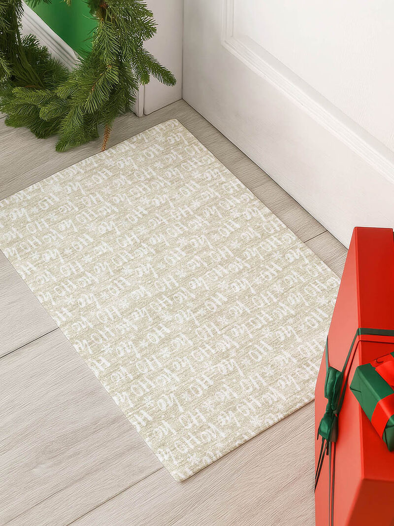 Merry & Bright MY22 Beige 20" x 30" Rug image number 1