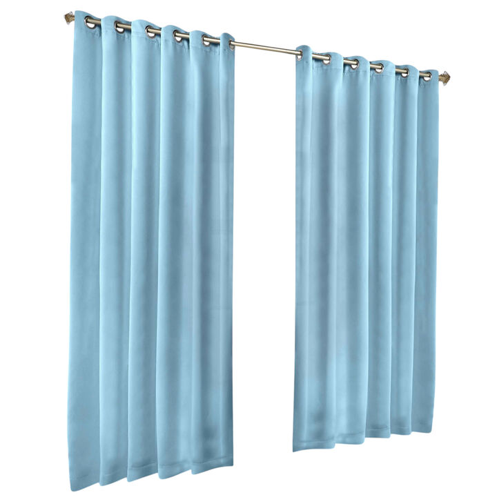 Set of 2 Blackout Curtain Panels Classic Modern Window Drapes