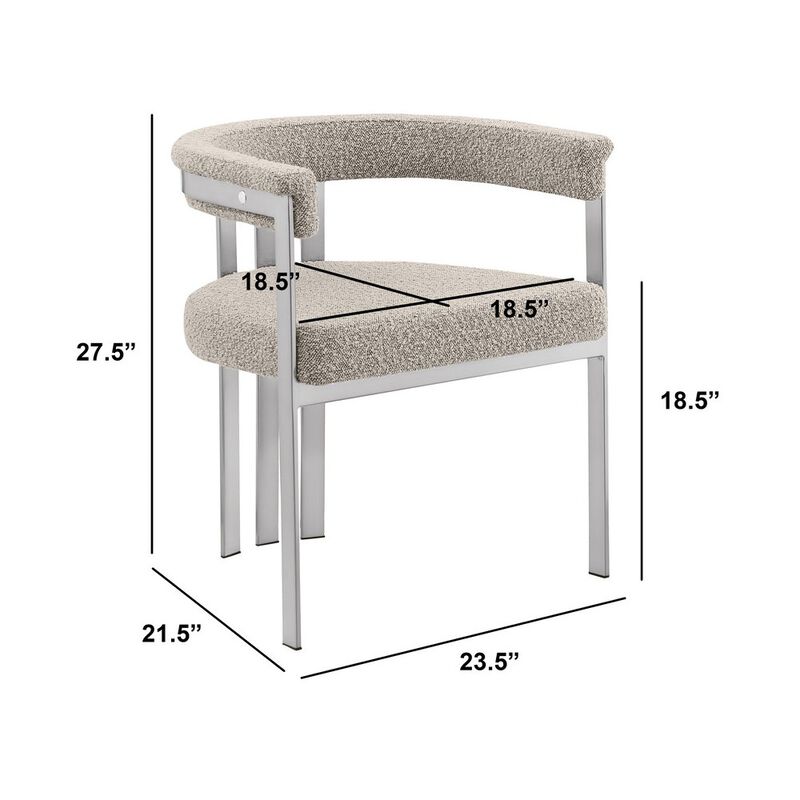 Best Quality Furniture Glam Gatsby Gray Side Chairs- Set Of 2