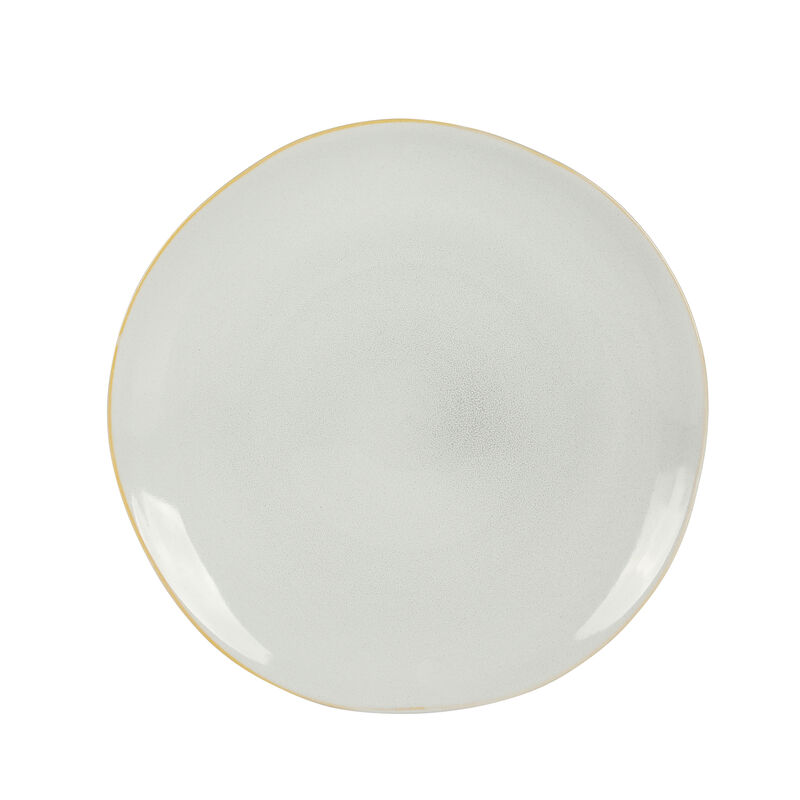 Laurie Gates Ravenna 16 Piece Round Stoneware Dinnerware Set in Grey