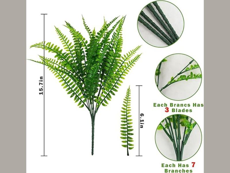 40 Bundle Artificial Hanging Flowers UV Resistant Outdoor Window Box Decor image number 2