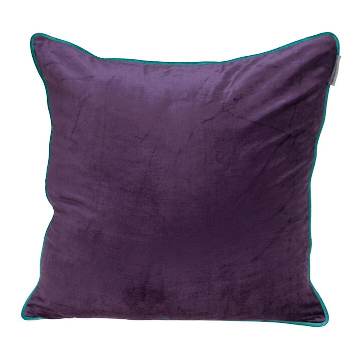 20" Multi Gray Cotton Reversible Throw Pillow