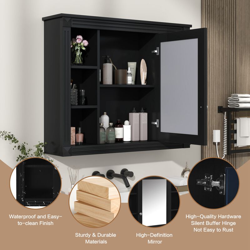 Merax Wall Mounted Bathroom Storage Cabinet