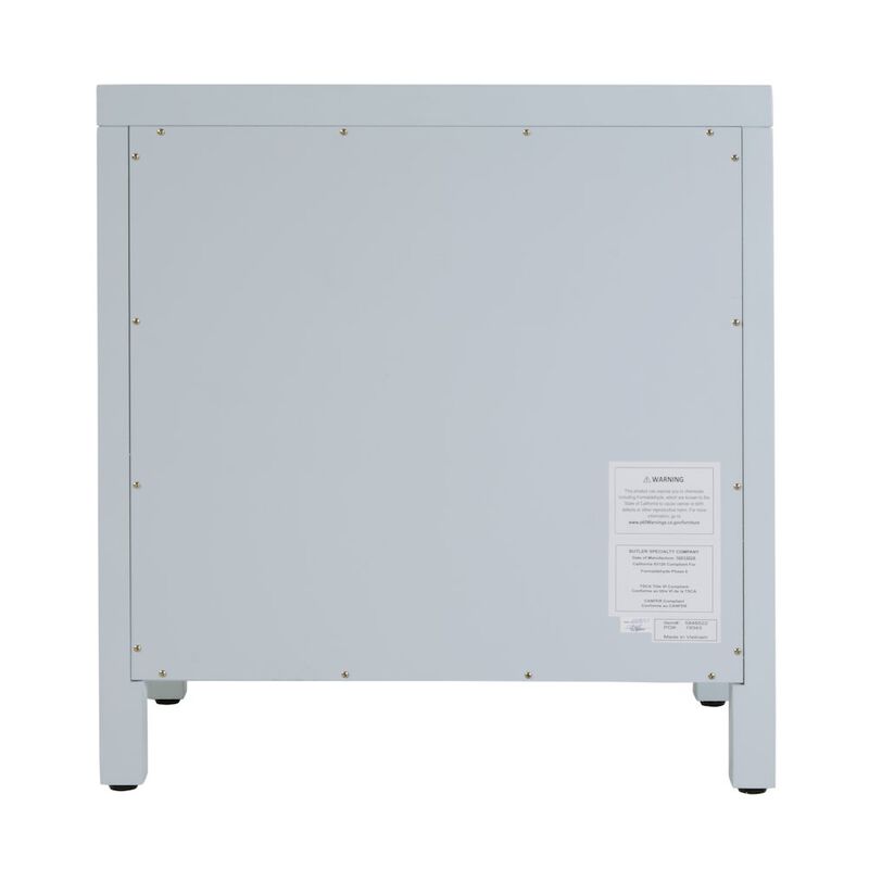 Butler Specialty Nora 25 in. W Rectangular Wood 3 Drawer Nightstand, Light Blue image number 6