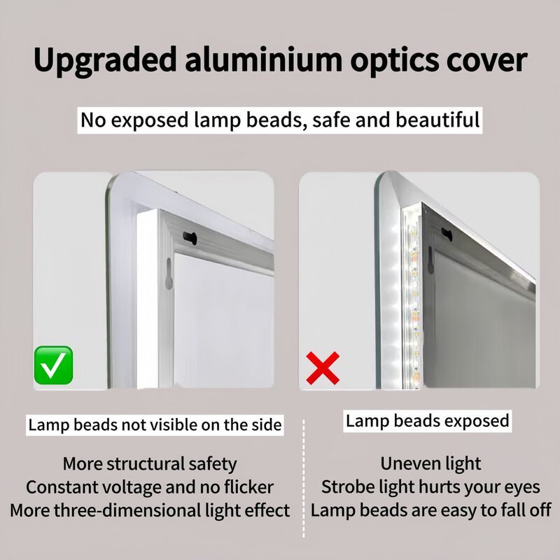 Wall Mounted Full Length Lighted 65" Full Body LED Vanity Mirror image number 9