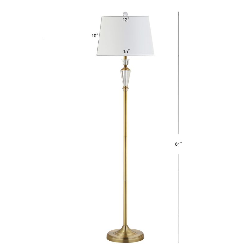 Harper Crystal / Metal LED Floor Lamp