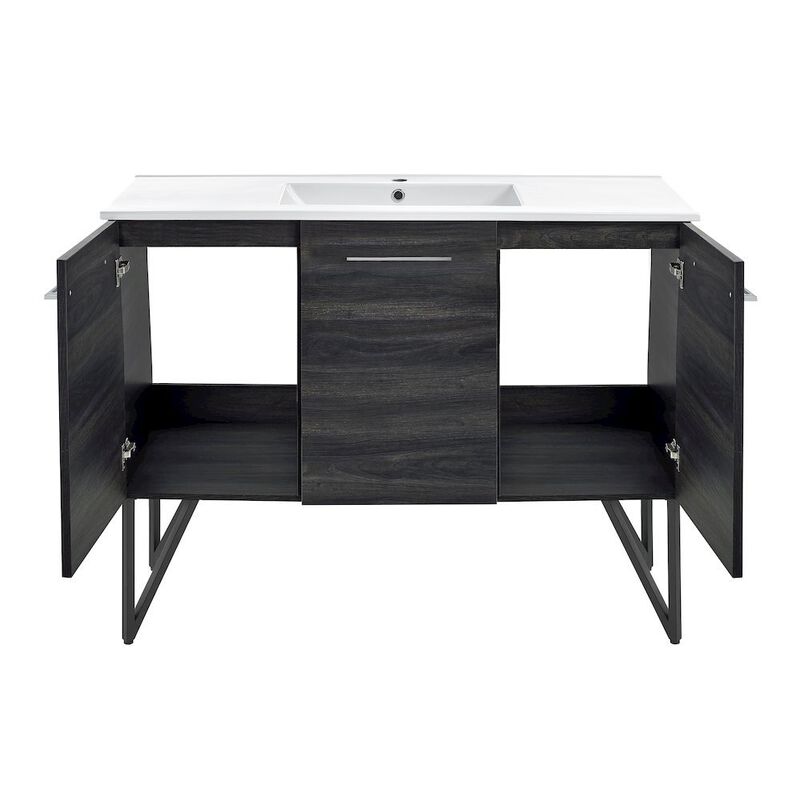 Annecy 48" Freestanding Bathroom Vanity in Black Walnut with Sink Top image number 9