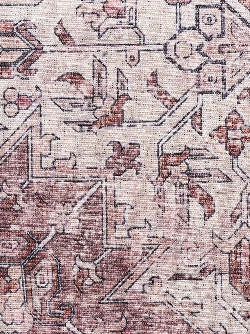 Nourison Washables NWB15 Red 5'2" x 7' Rug image number 7