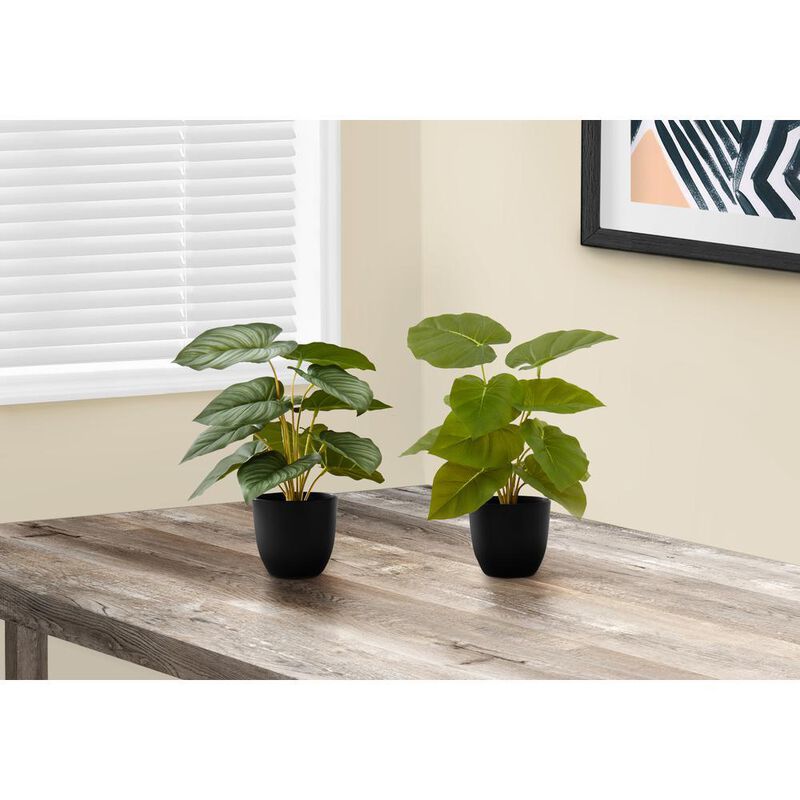 Artificial Plant, 13 Tall, Epipremnum, Indoor, Faux, Fake, Table, Greenery,