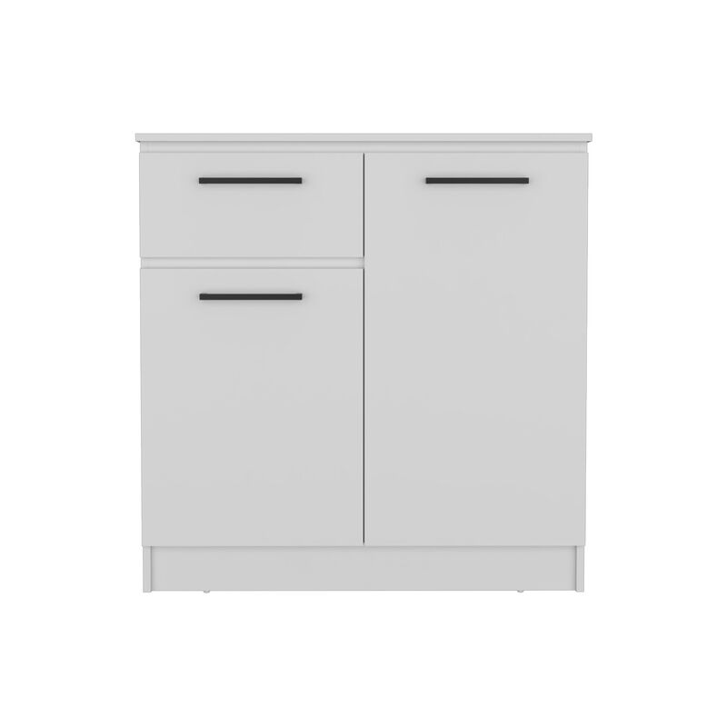 Idaho Dresser with 2-Door Cabinets and Drawer -Black