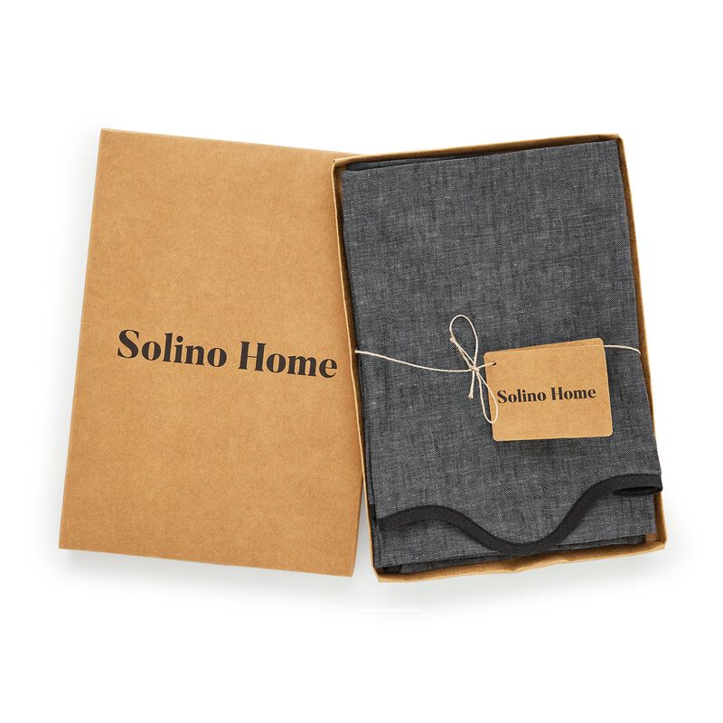 Linen Dinner Napkins - Giselle Scallop Edge image number 3