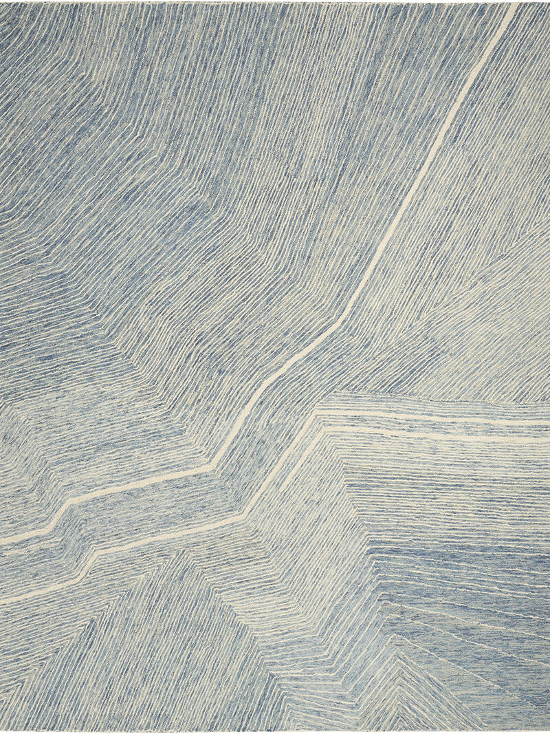 Pure Angles ANG01 Ivory/Blue 8'6" x 11'6" Rug image number 0