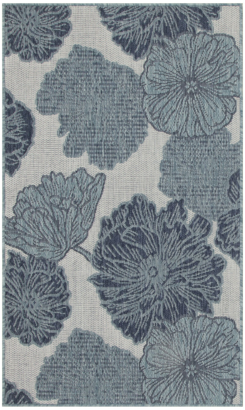 HomeRoots Floral Indoor Outdoor Area Rug image number 0