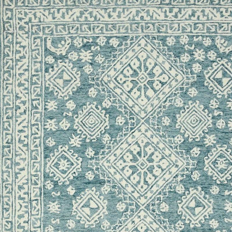 HomeRoots Wool Oriental Hand Hooked Area Rug image number 4