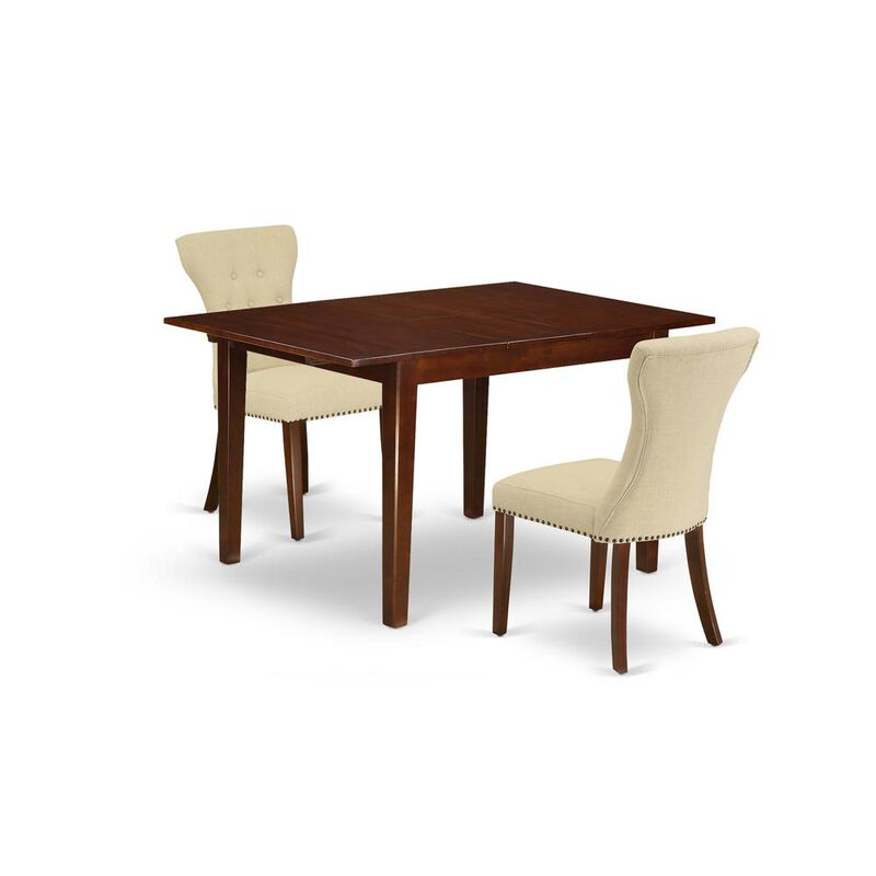 East West Furniture Dining Room Set Mahogany