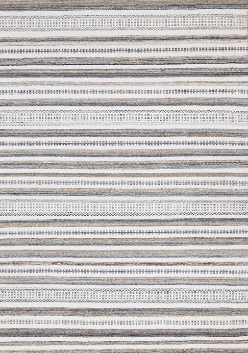 HomeRoots Striped Hand Woven Area Rug