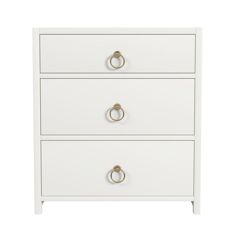 Butler Specialty Company Lark 3 Drawer Nightstand, White