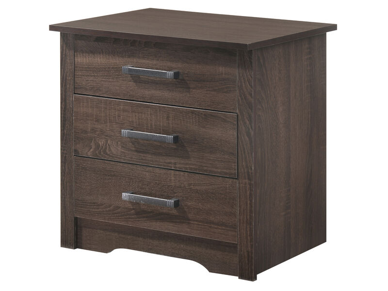 Hudson 3-Drawer Nightstand (23 in. H x 18 in. W x 22 in. D)