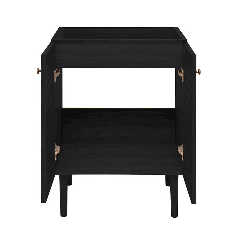 Bron 24" Freestanding Bathroom Vanity Cabinet without Top in Black Oak image number 3