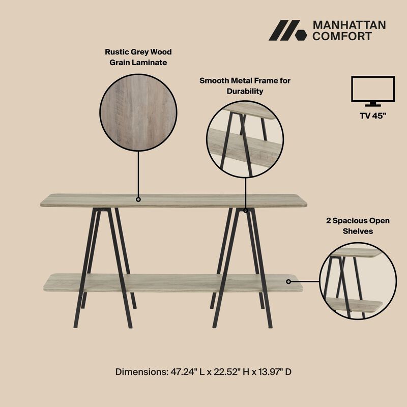 Celine Gray Console Table
