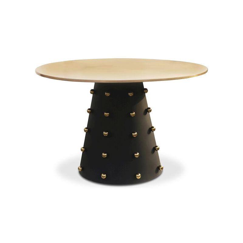 Meridian Furniture Raven Black / Gold Dining Table