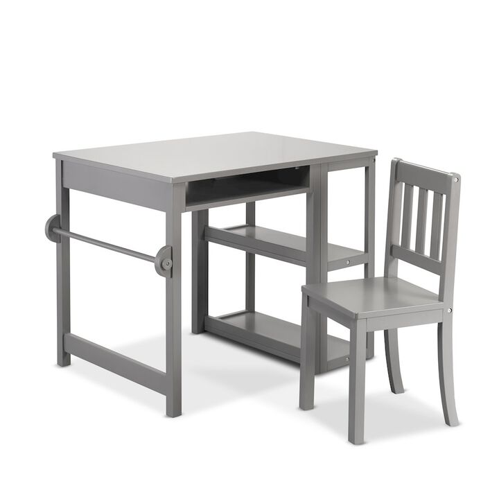 Sorelle Creative Playstation Kids Desk & Chair Set with Storage and Bookshelf
