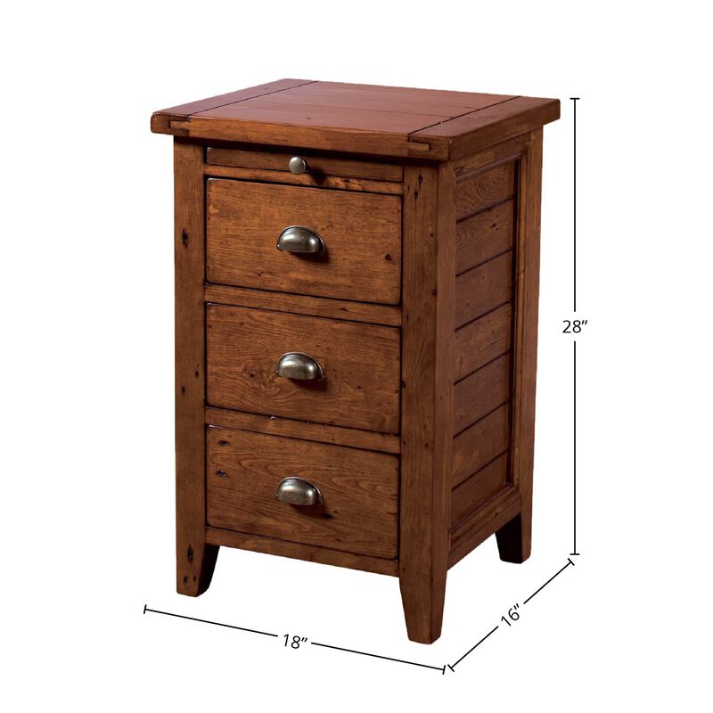Irish Coast 3 Drawer Nightstand