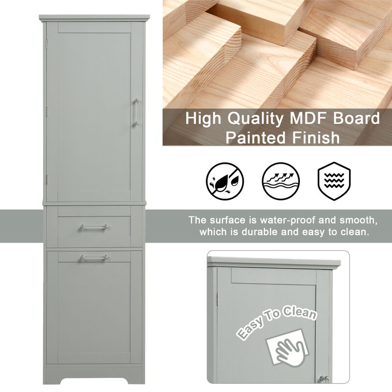 Tulklu Tall Bathroom Storage Cabinet image number 3