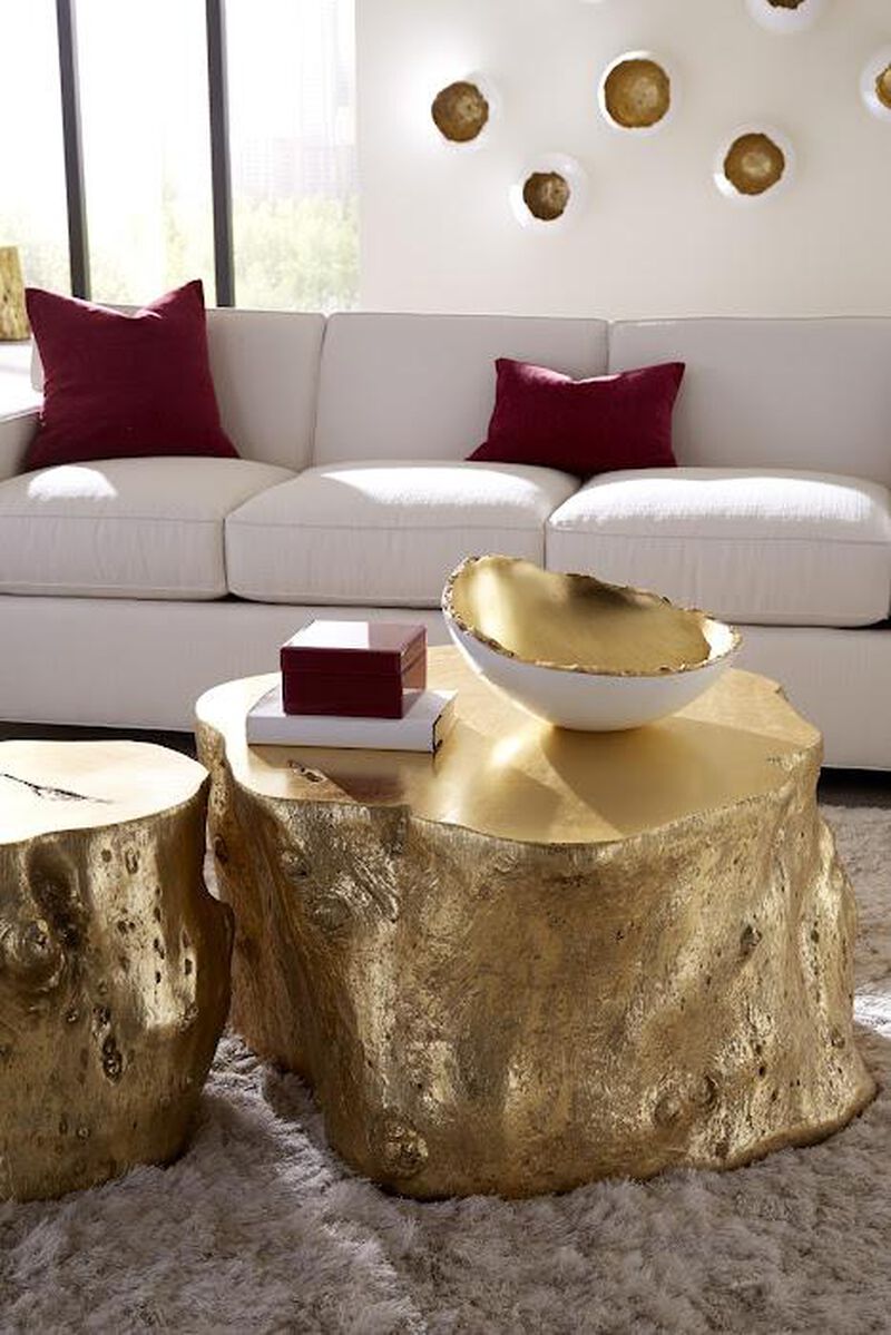 Broken Egg White and Gold Leaf Bowl