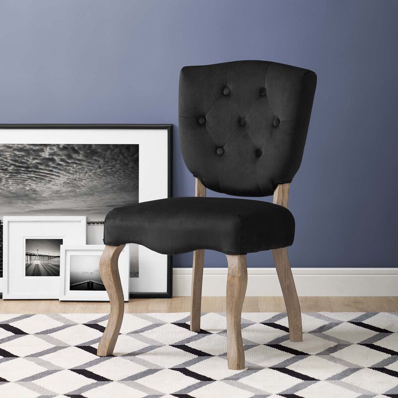 Array Vintage French Performance Velvet Dining Side Chair image number 4