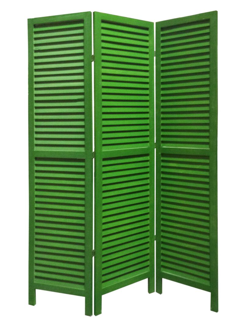 Decorative Wood Shutter Screen for Privacy and Stylish Room Division