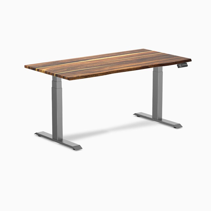 Desky Dual Hardwood Sit Stand Desk image number 0